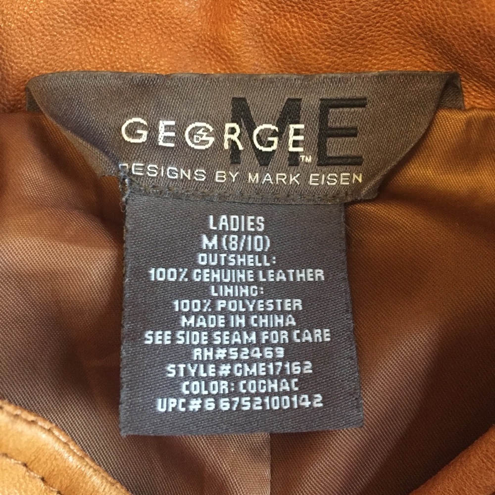 Beautiful cognac leather jacket buttery soft . - Picture 5 of 7
